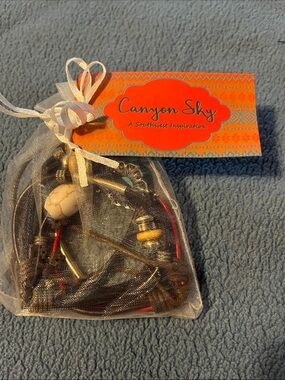 Canyon Sky Women's Multi-Element Bracelet Set in Black and Red
